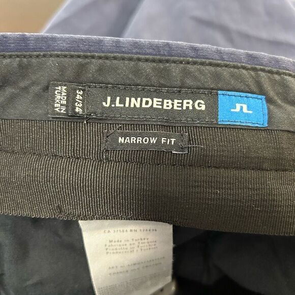J.Lindeberg Mens Blue Narrow Fit Cotton Blend Chance Golf Pants Size 34 x 32 - Picture 11 of 16